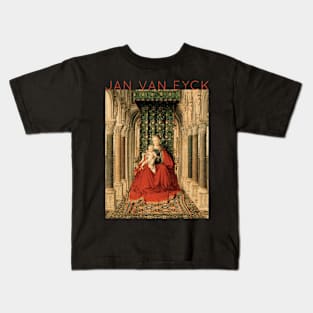Jan Van Eyck - Dresden Triptych Kids T-Shirt